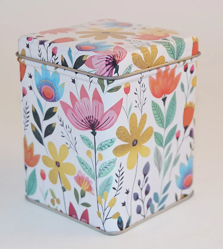 Flowers jar 100g with hinge