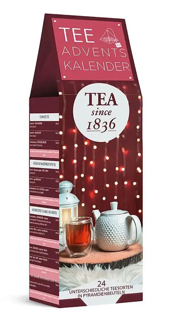 Tekalender 24 teer  Red Christmas