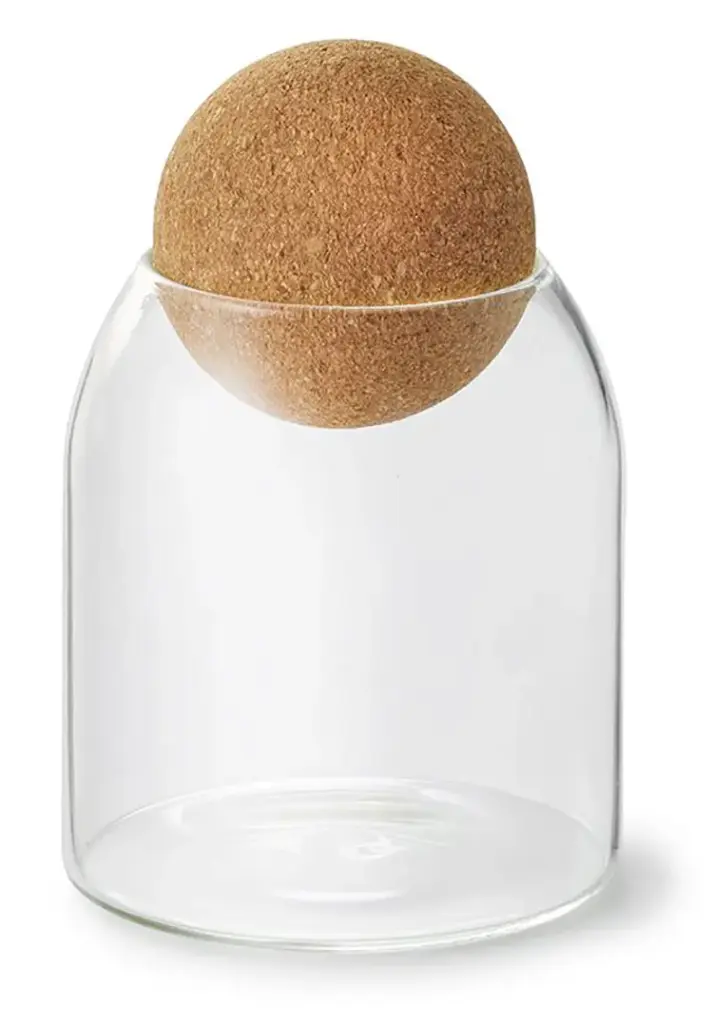 Glasburk med korklock 0,35l
