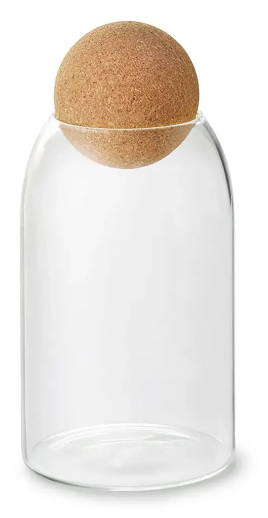 Glasburk med korklock 0,7l