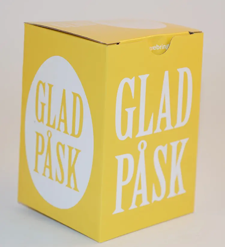 Påskbox gul - Glad Påsk