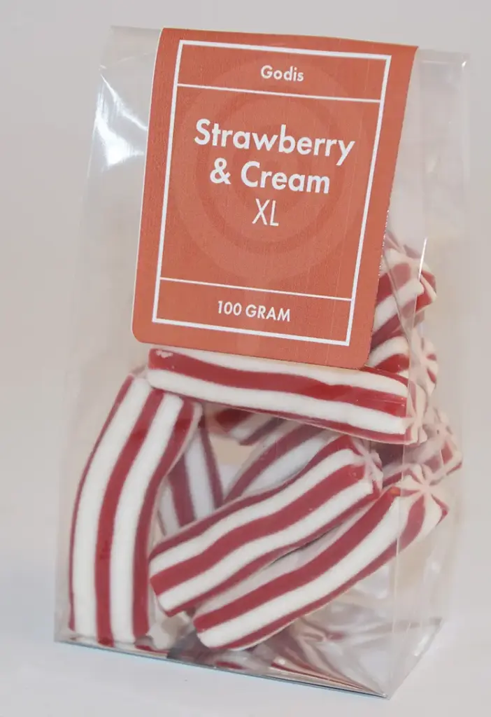 Strawberry and Cream XL packed in stand-up pouch 100g