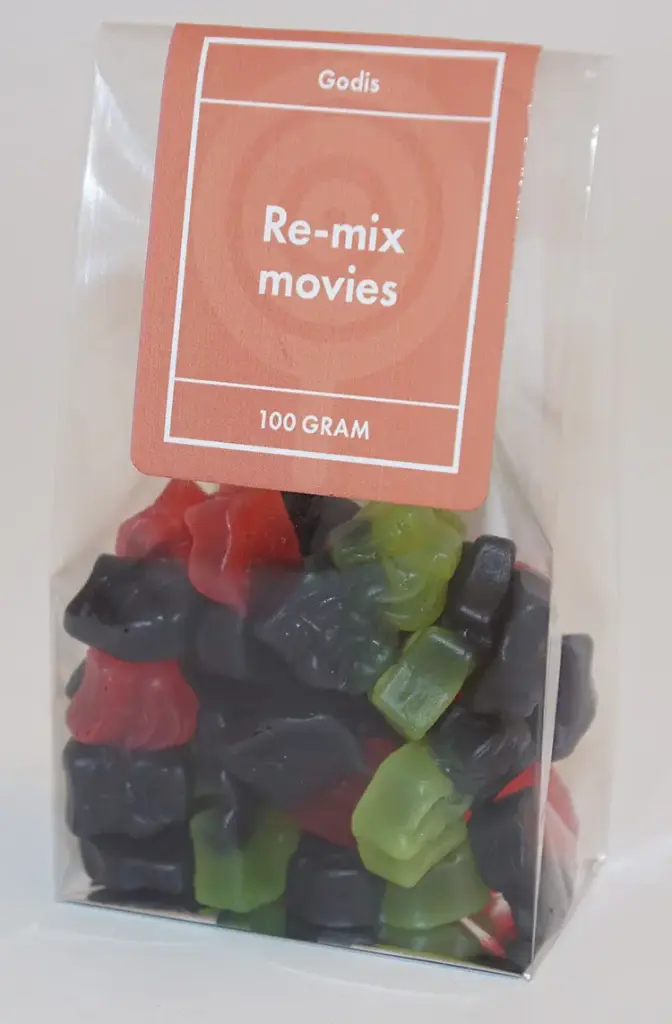 Re-mix Movies pack in stand-up pouch 100g
