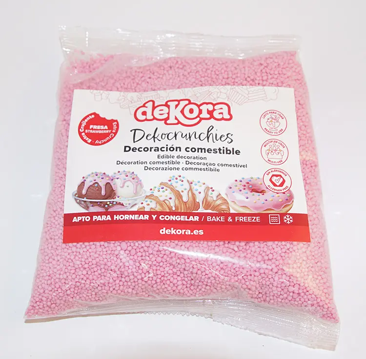 Decor crunchies Strawberry bulk 1kg