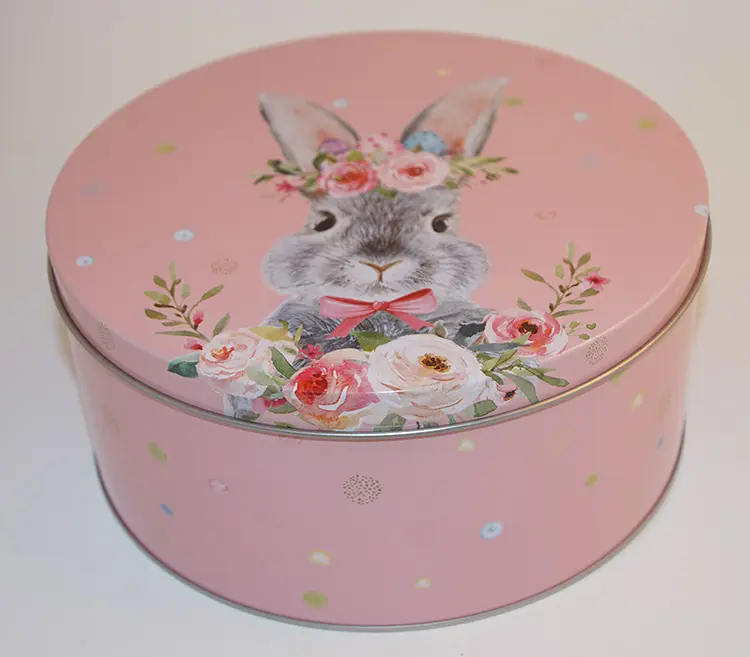 Påskask Hare rund 200x90mm