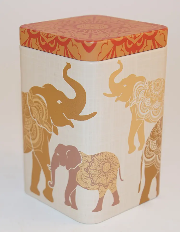 Elephant tin Mira 100g 72x72x100mm