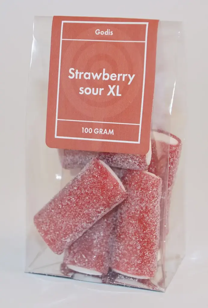 Strawberry Sour XL ståpåse 100g