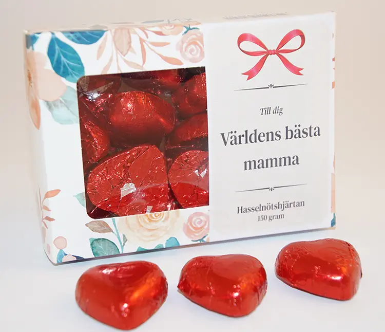 World's Best Mom Hazelnut Hearts 150g in box A