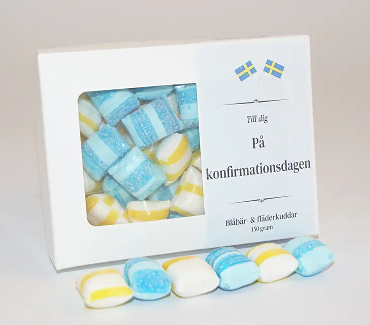 Konfirmation Svensk kuddmix 150g i ask C