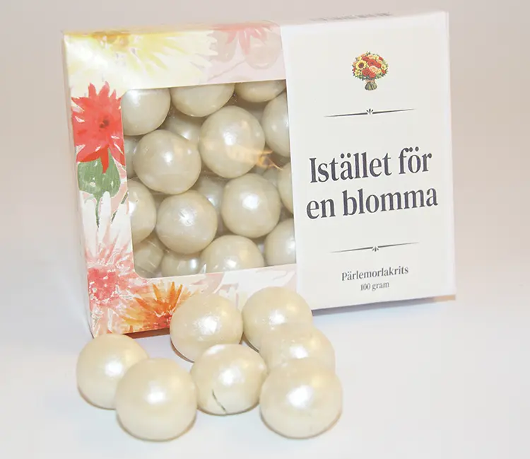 Instead of a flower - Pearl liquorice 100g in box B