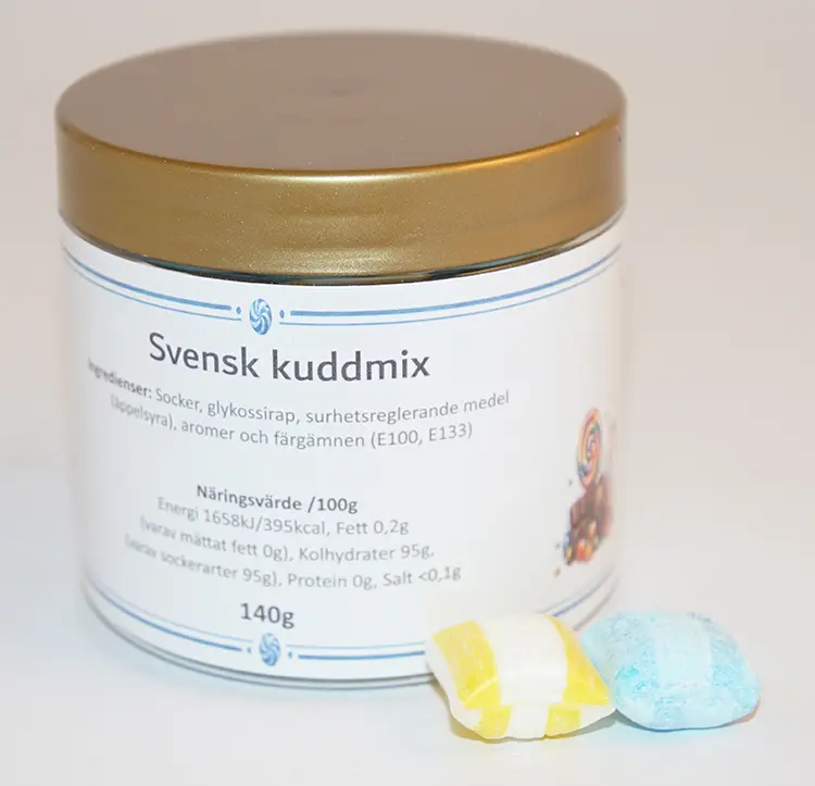 Svensk kuddmix i PET-burk 140g