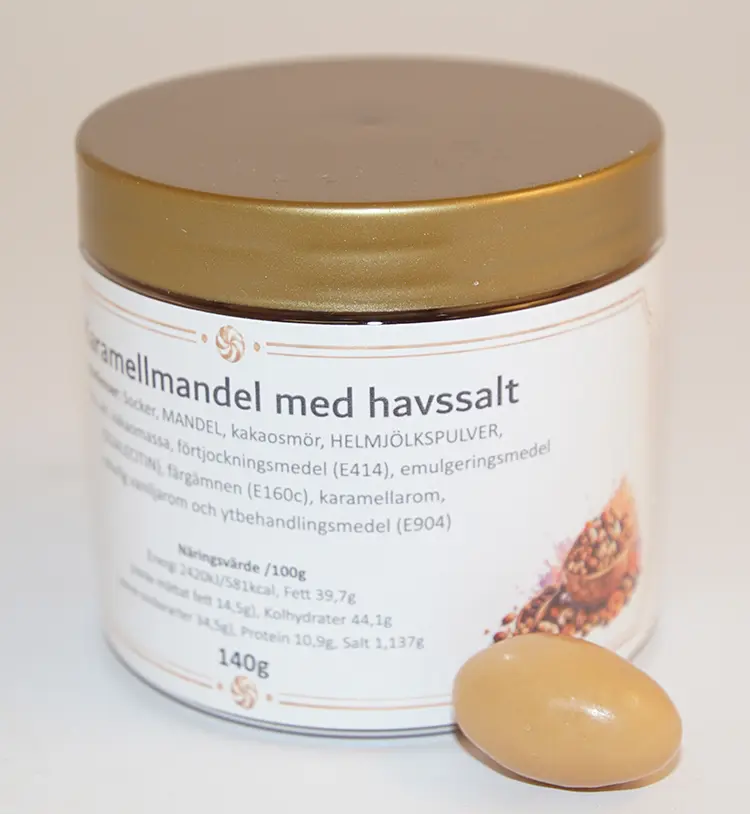 Karamellmandel i PET-burk 140g