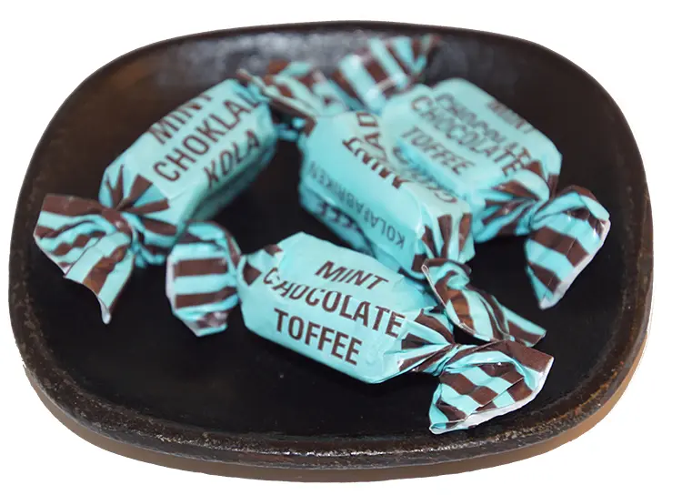 Mint/chocolate caramel kolafabriken loose weight 1kg