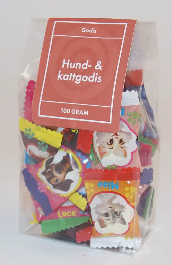 Dog and cat treats in stand-up pouch 100g