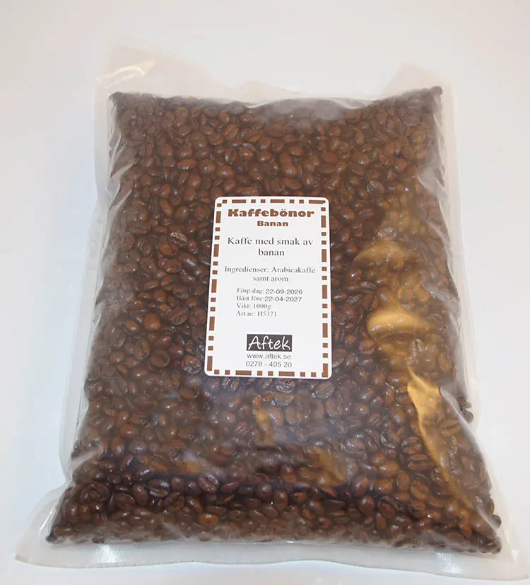 Banana coffee whole beans 1kg