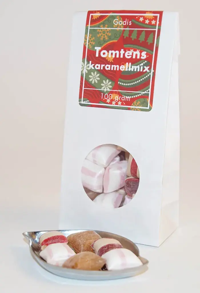 Santas Candy Mix, white bag with a window, 100g