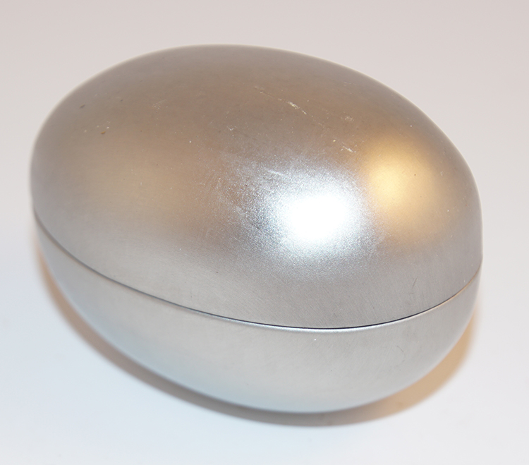 Påskägg silver 73x50x47mm