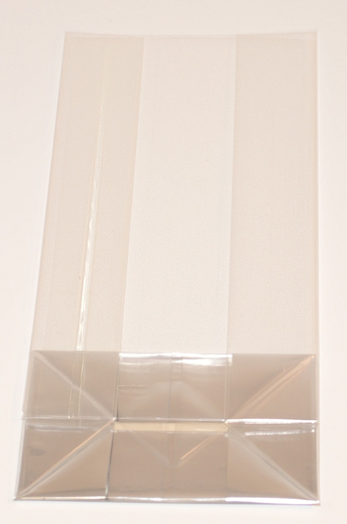 Transparant ståpåse med bottenplatta 80x50x170mm
