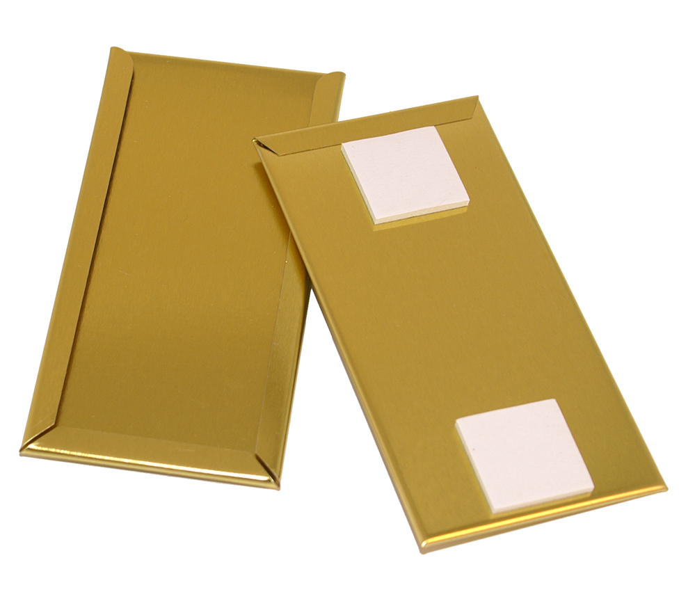 Butikburksram guld "stående" 48x98mm