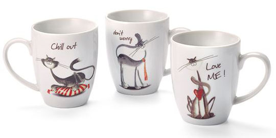 Cat mugs 3 / sorted