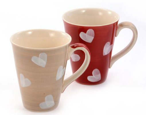 Mug hearts / 2 sorted