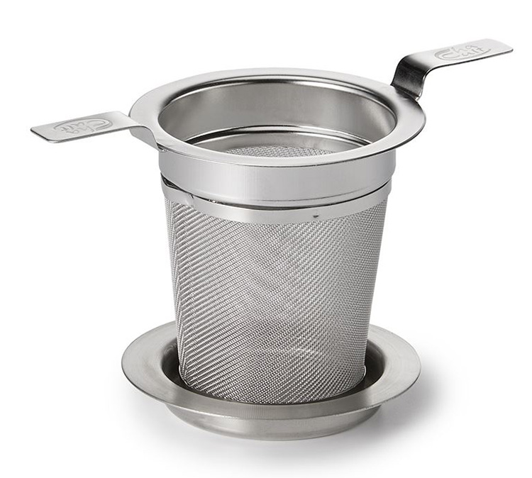 Tea strainer steel with 2 handles M
