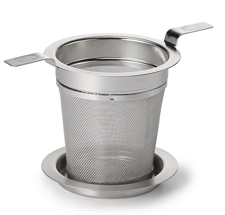 Tea strainer steel with 2 handles L