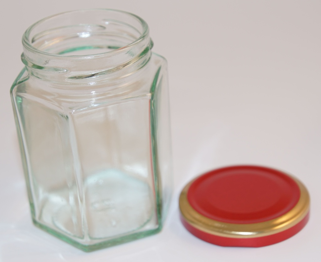 Lid red/gold 58mm