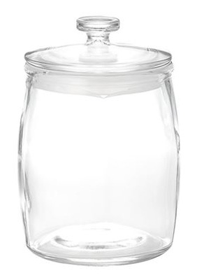 Glass jar 3 lit Small H 220mm Diam 140mm