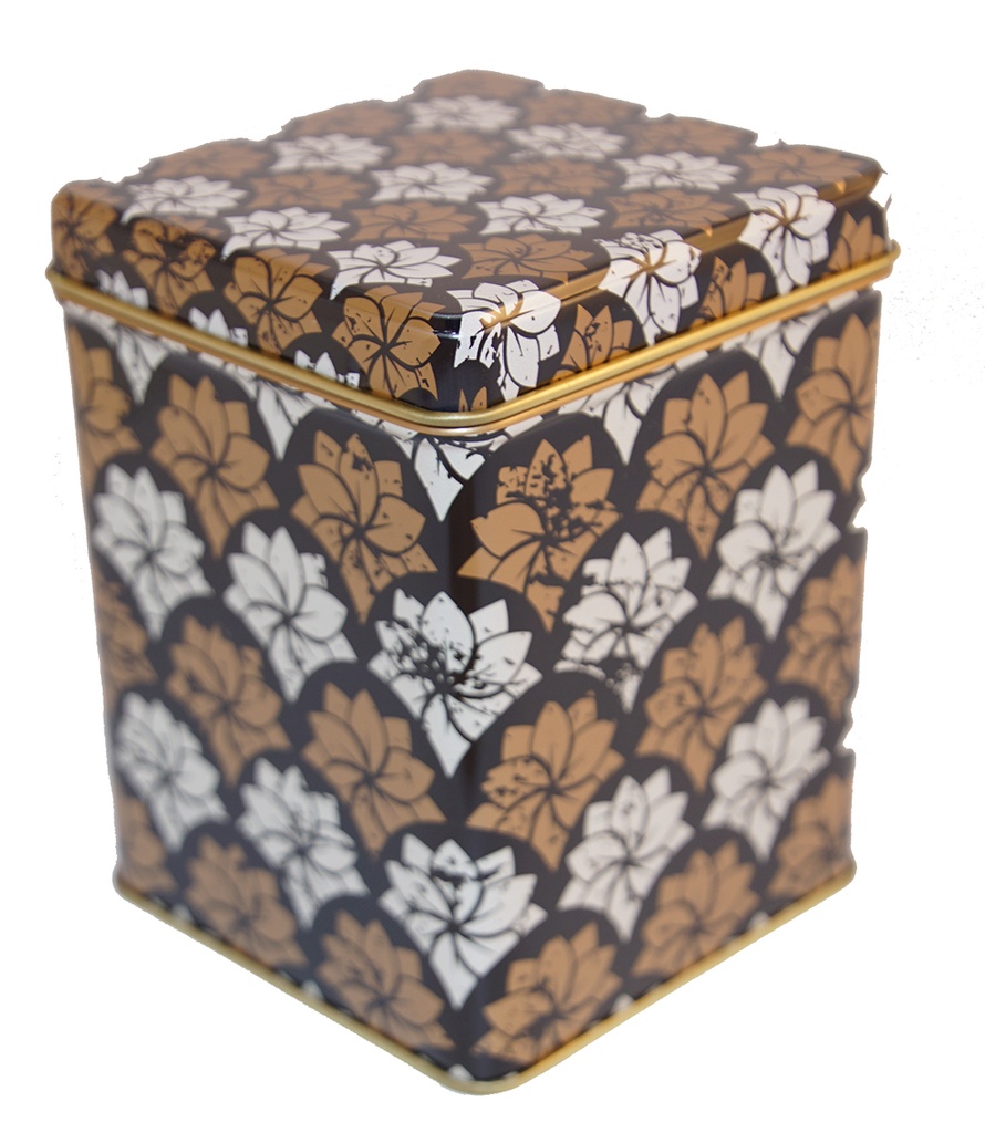 Vit/guld blommor burk 100g