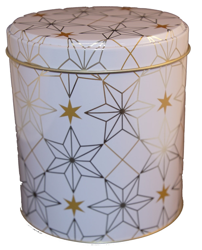 Stjärnor rund burk 110x120mm