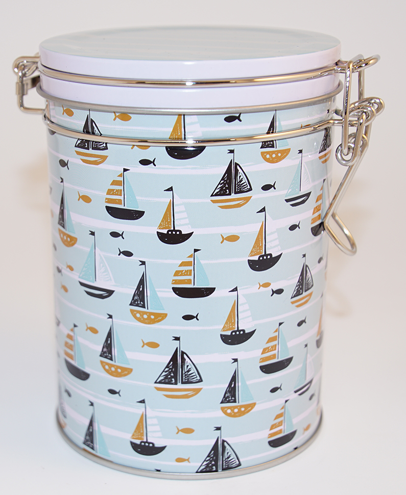 Maritime rund burk 200g med snäpplock
