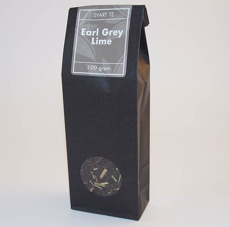 Earl Grey Lime black tea pack 100g