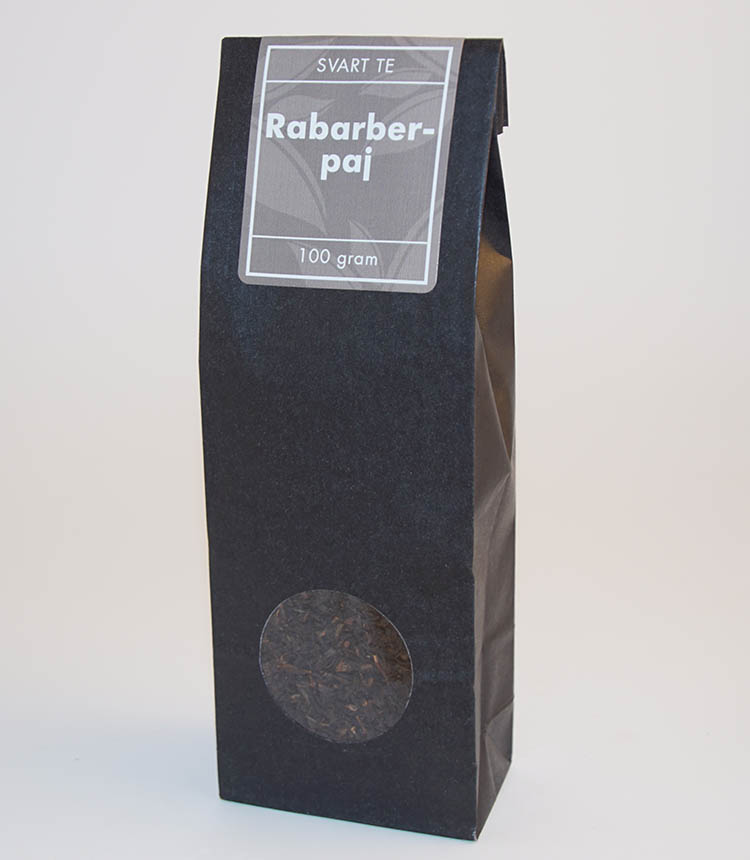Rabarberpaj svart te fp 100g