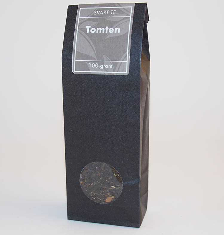 Tomten svart te fp 100g