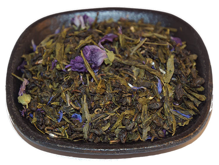 Violet/almond green tea bulk 1kg