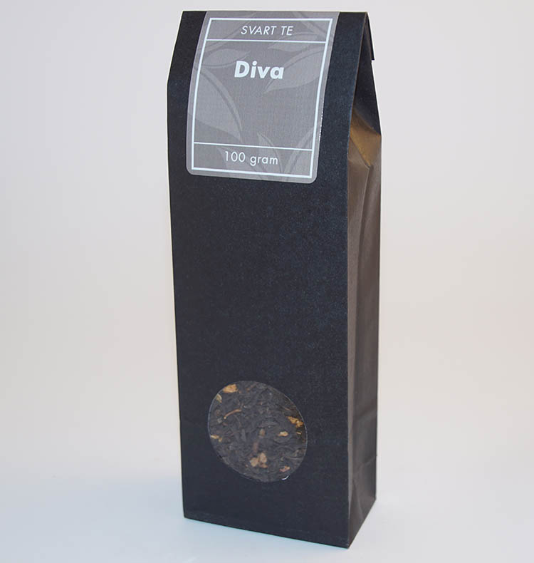 Diva svart te fp 100g