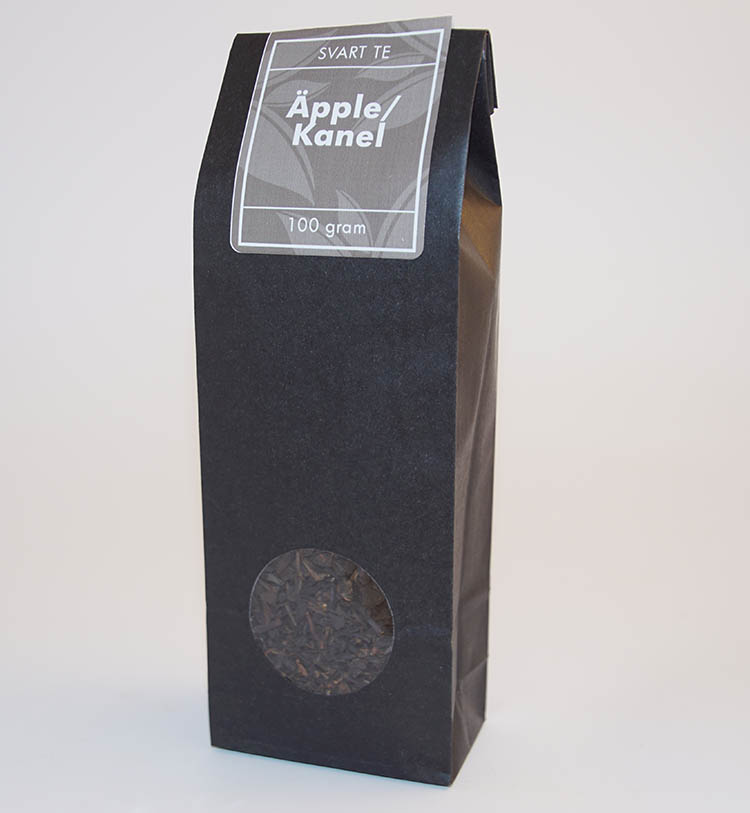 Apple/cinnamon black tea pack 100g