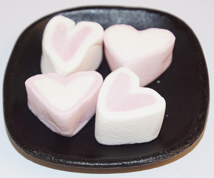 Hjärtan Marshmallow lösvikt 1kg