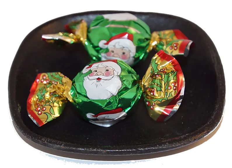 Santa praline GREEN bulk 1kg