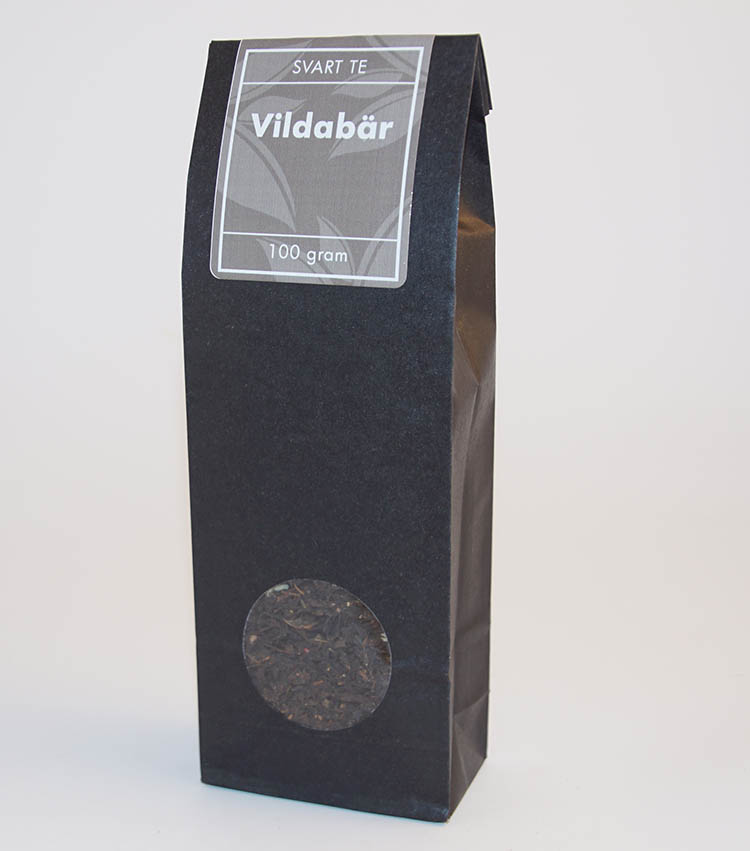 Vildabär svart te fp 100g