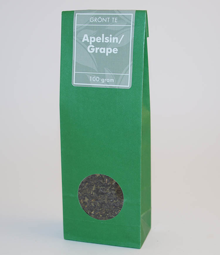 Apelsin/grape grönt te fp 100g
