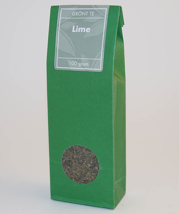 Lime green Sencha tea pack 100g