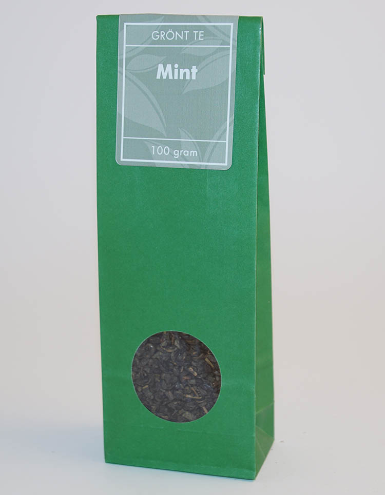 Mint grönt te fp 100g