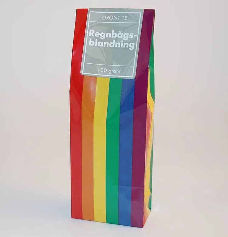 Regnbågsblandning grönt te fp 100g