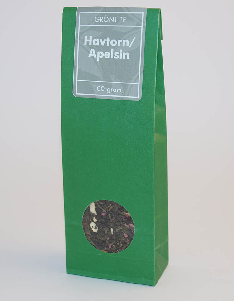 Sea buckthorn/orange green tea pack 100g