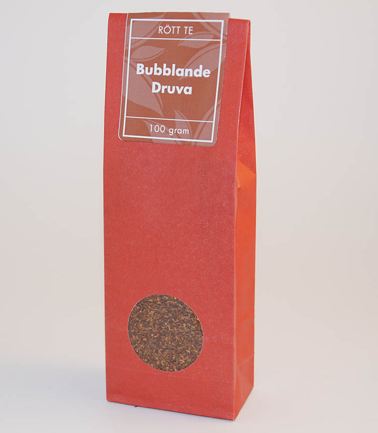 Bubblande druva rött te fp 100g