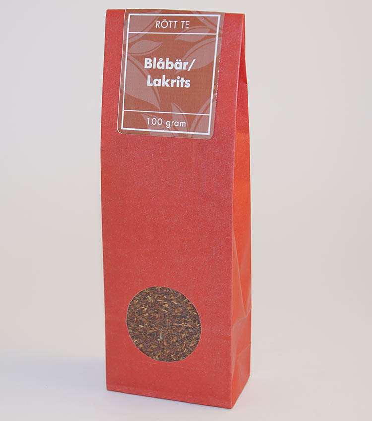 Blåbär/lakrits rött te fp 100g