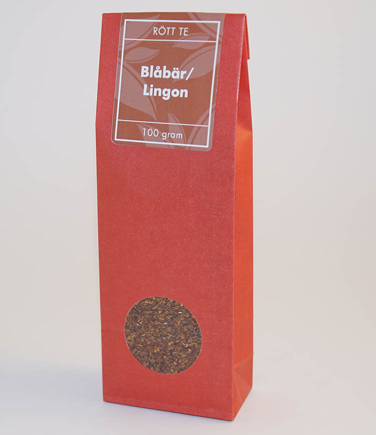 Blåbär/lingon rött te fp 100g