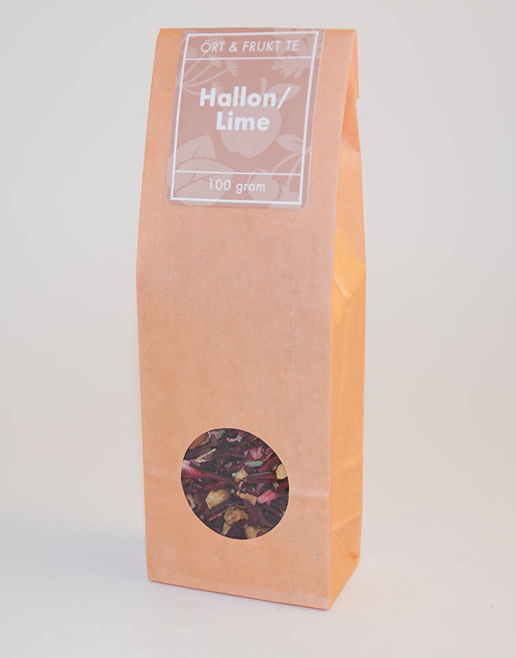 Hallon/lime frukt te fp 100g